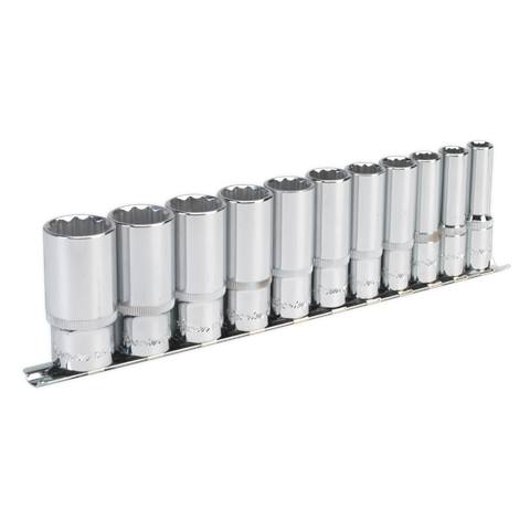 Premier Imperial Deep Socket Set 3/8"Sq Drive 12-point 11pc