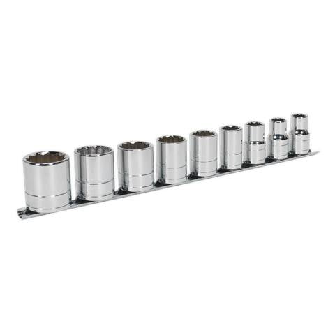 Premier Whitworth Socket Set 1/2"Sq Drive 9pc