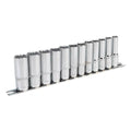 Premier Deep Socket Set 3/8"Sq Drive 12-point 12pc