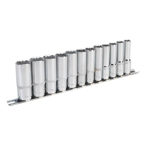 Premier Deep Socket Set 3/8"Sq Drive 12-point 12pc