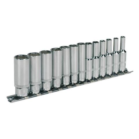 Premier Deep Socket Set 1/4"Sq Drive 13pc