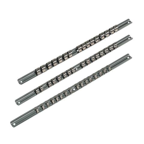 Premier Socket Retaining Rail Set 1/4", 3/8" & 1/2"Sq Drive 3pc