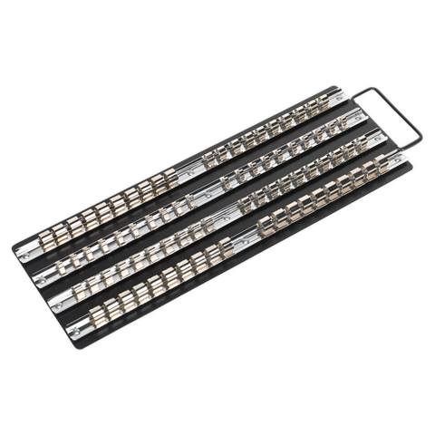 Premier Socket Rail Tray 1/4", 3/8" & 1/2"Sq Drive - Black