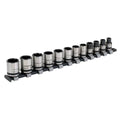 Premier Black Lock-On™ Socket Set 3/8"Sq Drive 12pc