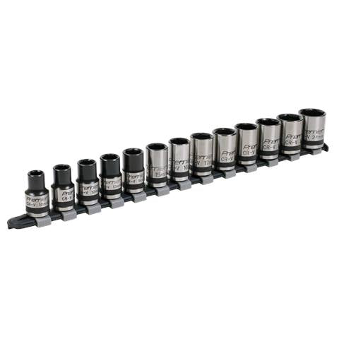 Premier Black Lock-On™ Socket Set 1/2"Sq Drive 13pc