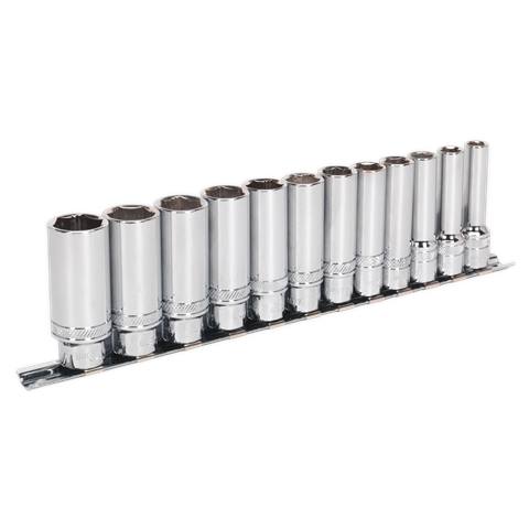 Premier Deep Lock-On™ Socket Set 3/8"Sq Drive 12pc