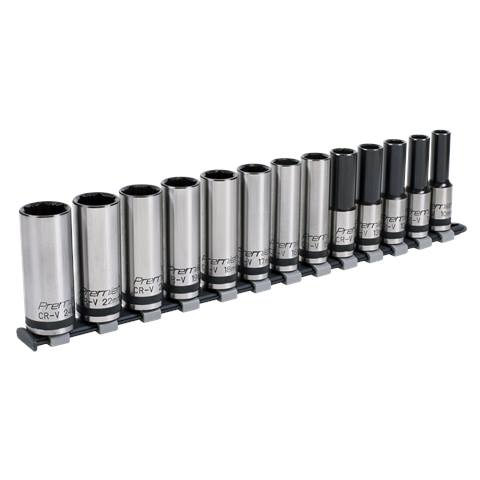 Premier Black Deep Lock-On™ Socket Set 1/2"Sq Drive 13pc