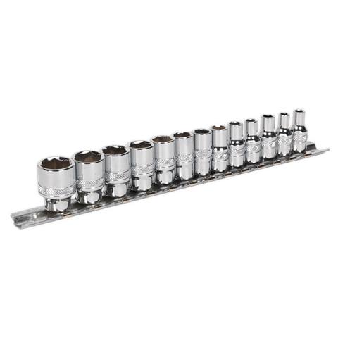 Premier Lock-On™ Socket Set 1/4"Sq Drive 13pc