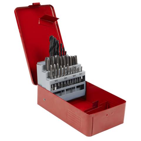 Metric Tap & Drill Bit Set 28pc
