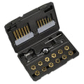Titanium Coated Hexagonal Tap & Die Set 26pc