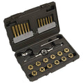 Premier Hexagonal Tap & Die Set 26pc Hexagonal  - Imperial - Titanium Coated