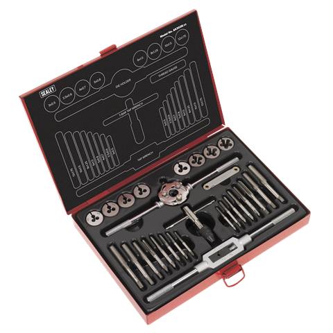 Metric Tap & Die Set Split Dies 28pc