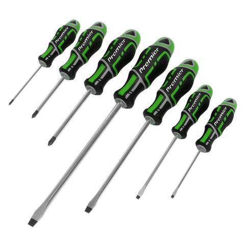 Premier GripMAX® Screwdriver Set 7pc - Hi-Vis Green