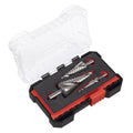 Spiral Flute HSS 4341 Step Drill Bit Set 3pc