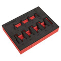 Premier Low Profile Hex Impact Socket Bit Set 1/4" & 3/8"Sq Drive 9pc