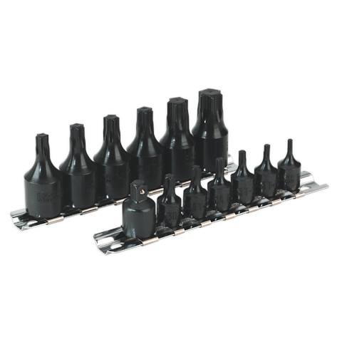 Premier TRX-Star* Socket Bit Set 1/4" & 3/8"Sq Drive 13pc