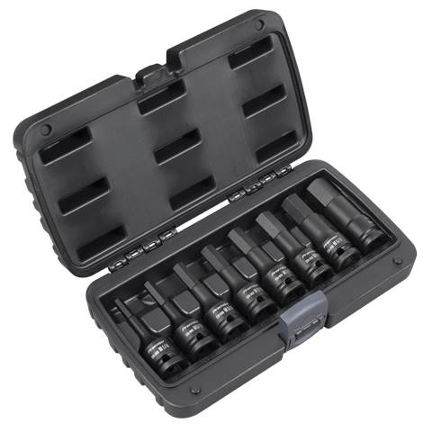 Premier Imperial Hex Impact Socket Bit Set 1/2"Sq Drive 8pc