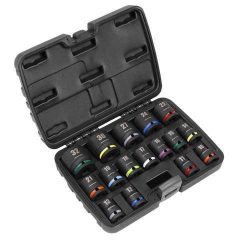 Premier Impact Socket Set 1/2"Sq Drive 16pc