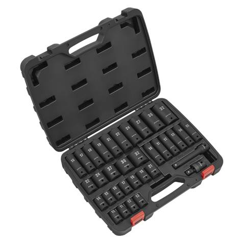 Premier Impact Socket Set 1/2"Sq Drive 34pc