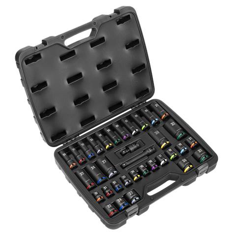 Premier Impact Socket Set 1/2"Sq Drive 34pc