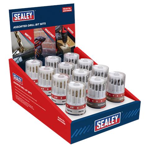 Assorted Drill Bit Sets - Display Box of 12