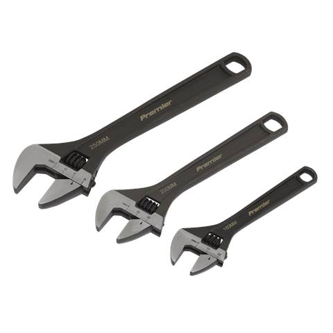 Premier Adjustable Wrench Set 3pc