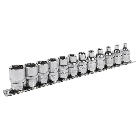 Premier TRX-Star* Socket Set 3/8"Sq Drive E4-E20 12pc