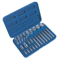 Premier TRX-Star* Socket & Bit Set 1/4", 3/8" & 1/2"Sq Drive 30pc