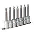 Premier Ball-End Hex Socket Bit Set 1/2"Sq Drive 7pc