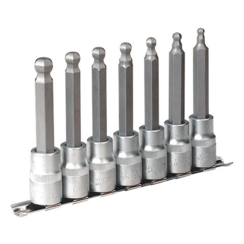 Premier Ball-End Hex Socket Bit Set 1/2"Sq Drive 7pc