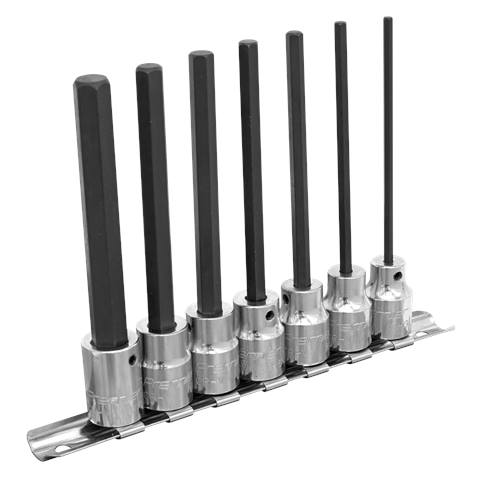Premier Hex Socket Bit Set 3/8"Sq Drive 110mm 7pc