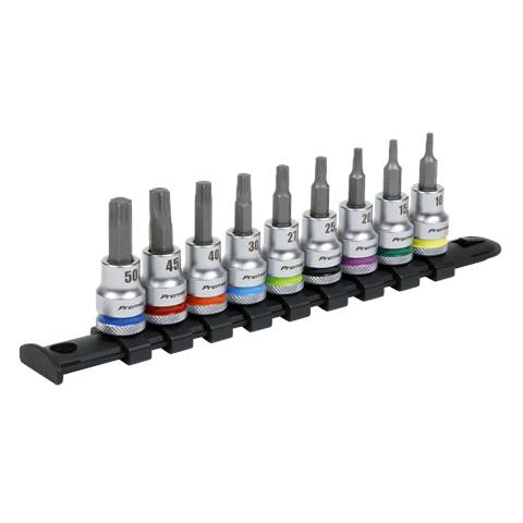 Premier Platinum TRX-Star* Socket Bit Set 3/8"Sq Drive 9pc