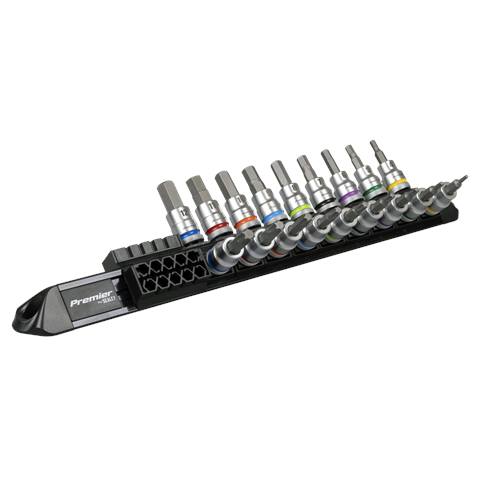 Premier Platinum Series Hex & TRX-Star* Socket Bit Set 3/8"Sq Drive 18pc