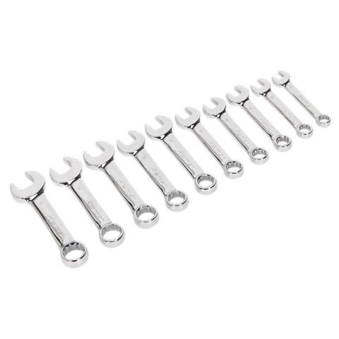 Premier Stubby Combination Spanner Set 10pc