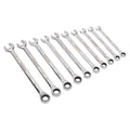 Premier Extra-Long Combination Ratchet Spanner Set 10pc