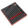 Premier Black Combination Ratchet Spanner Set 12pc