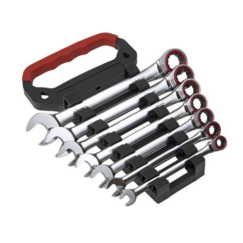 Premier Platinum Combination Ratchet Spanner Set 7pc