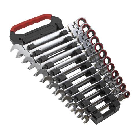 Premier Platinum Flexi-Head Ratchet Combination Spanner Set 12pc
