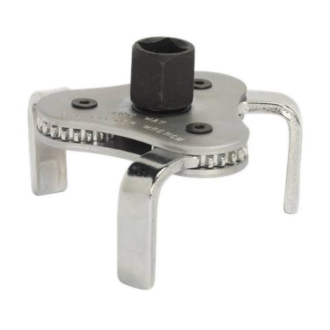 Oil Filter Claw Wrench 3/8" & 1/2"Sq Drive 63-103mm Capacity