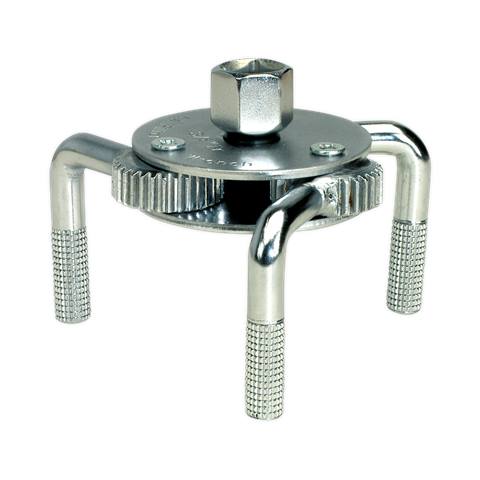 Oil Filter Claw Wrench 3/8" & 1/2"Sq Drive 65-110mm Capacity