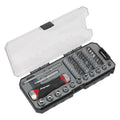 Premier Fine Tooth Ratchet Screwdriver Socket & Bit Set 38pc