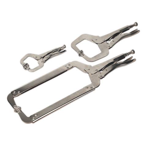 Premier Locking C-Clamp Set 3pc