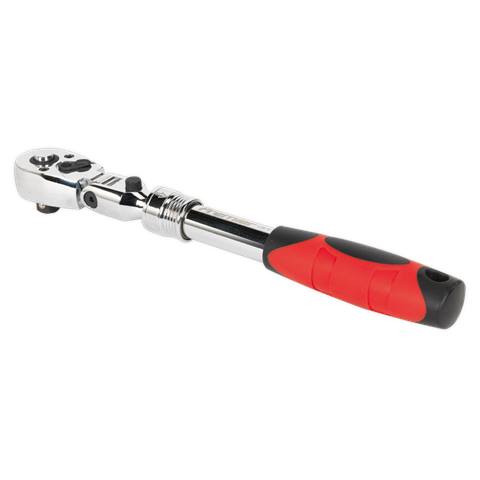 Premier Locking Flexi-Head Extendable Ratchet Wrench 3/8"Sq Drive