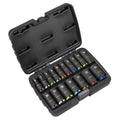 Deep Impact Socket Set 3/8”Sq Drive 17pc