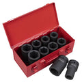 Premier Metric/Imperial Deep Impact Socket Set 1"Sq Drive 10pc