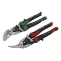 Premier High Leverage Offset Aviation Tin Snip Set 2pc