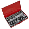 Premier Metric/Imperial/Whitworth Socket Set 3/8" & 1/2"Sq Drive 64pc