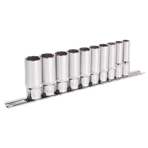 Premier Total Drive® Deep Socket Set 3/8"Sq Drive 10pc