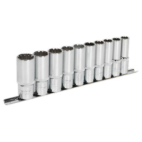 Premier Total Drive® Deep Socket Set 1/2"Sq Drive 10pc