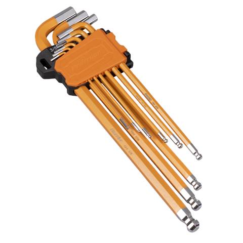 Premier Imperial Extra-Long Ball-End Hex Key Set 9pc